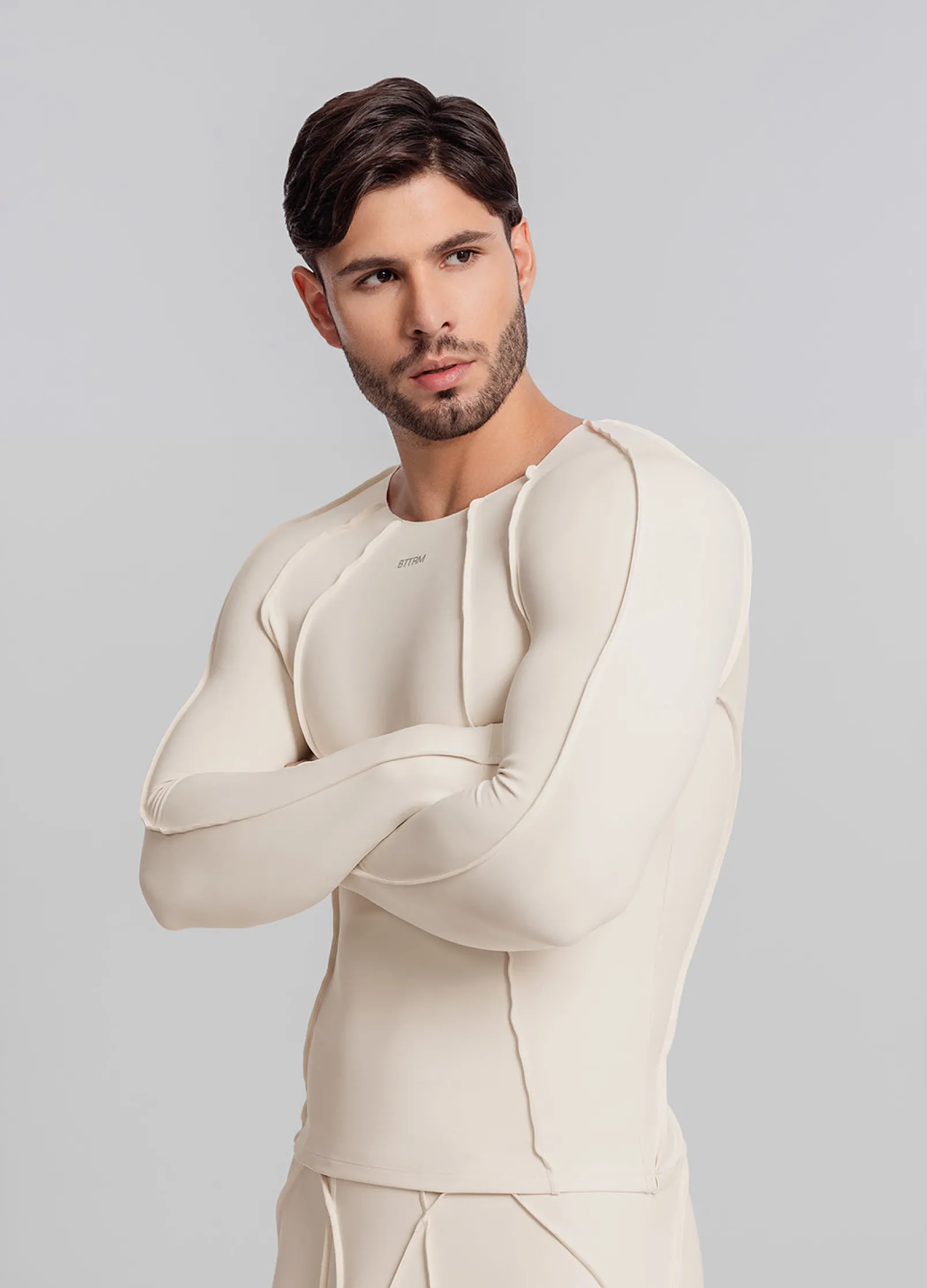 Contour Stitch Langarm-Top