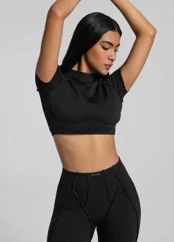Cropped-Top mit offenem Rücken