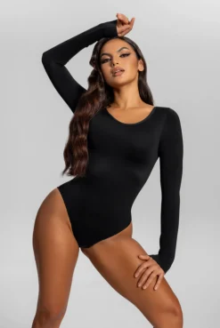 Duo nahtlose langärmelige Shapewear-Bodys