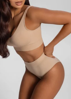 Duo nahtlose Shapewear-Slips mit mittlerer Leibhöhe