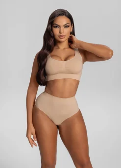 Duo nahtlose Shapewear-Slips mit mittlerer Leibhöhe
