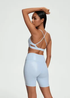 Faux Leather Bike Shorts
