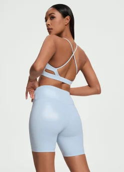Faux Leather Bike Shorts