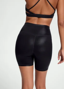 Faux Leather Bike Shorts
