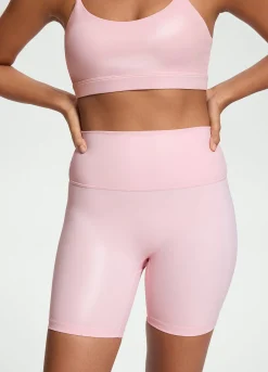 Faux Leather Bike Shorts