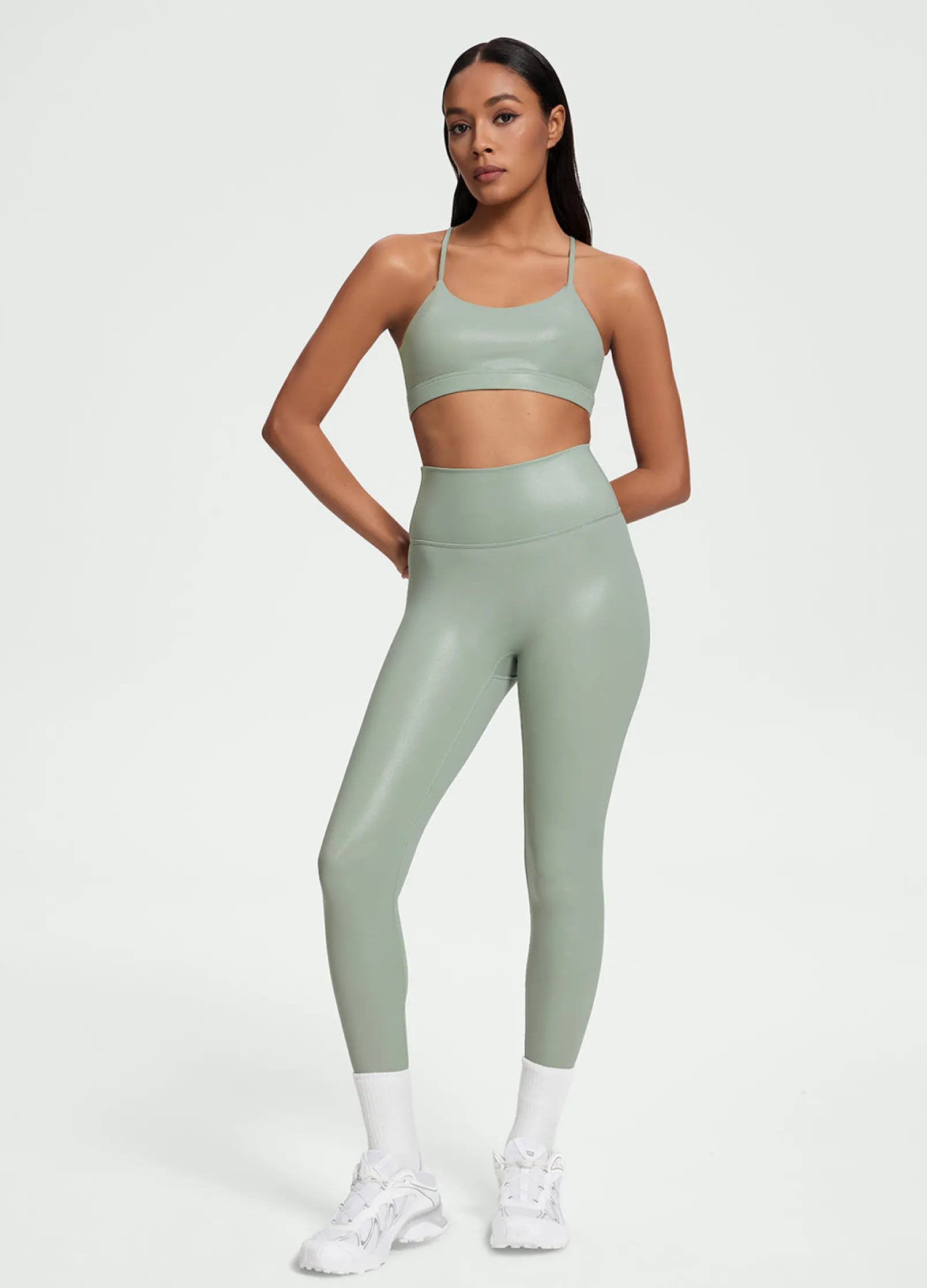 Faux Leather ⅞ Leggings