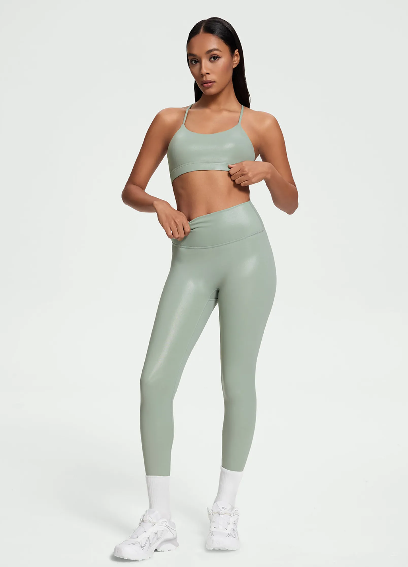 Faux Leather ⅞ Leggings
