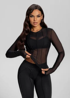 Figurbetontes Langarmshirt
