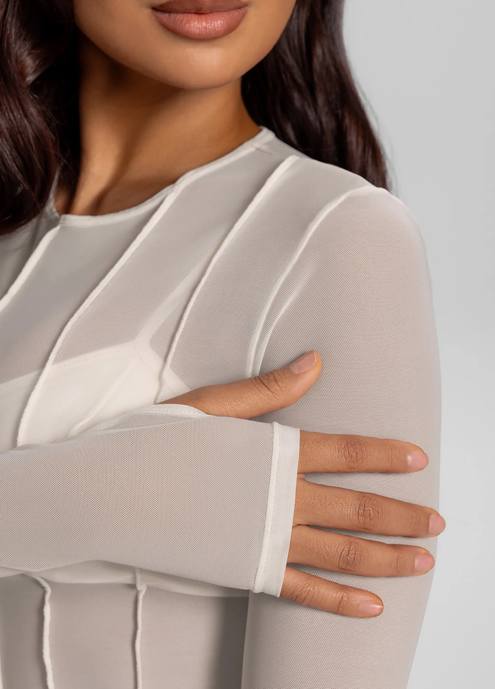 Figurbetontes Langarmshirt