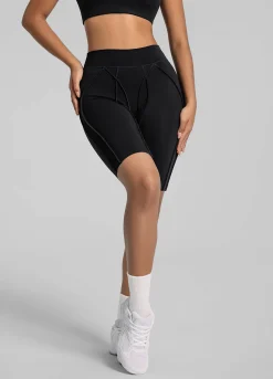 Figurformende Radler-Shorts mit Nahtdetails