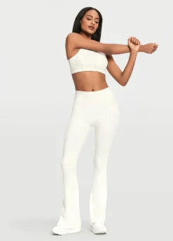 Flared-Leggings mit hoher Taille
