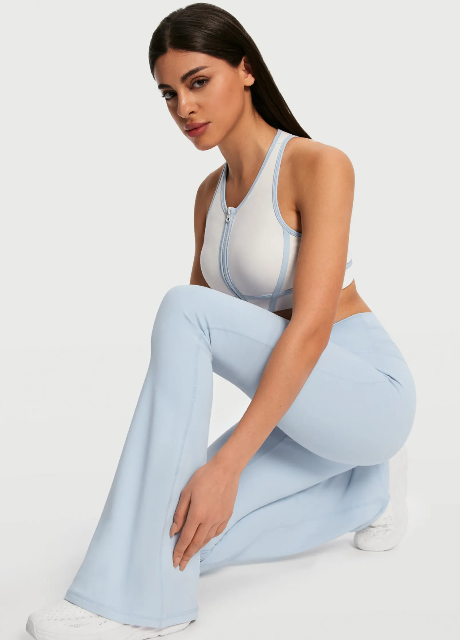 Flared-Leggings mit hoher Taille