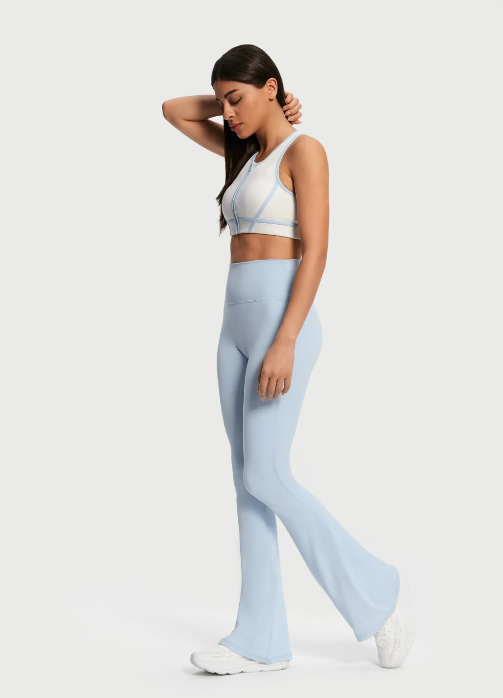 Flared-Leggings mit hoher Taille