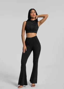 Flared Leggings mit Verlängerungseffekt