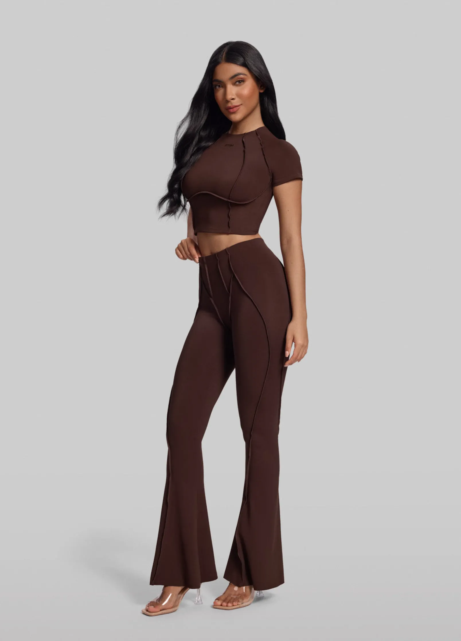 Flared Leggings mit Verlängerungseffekt