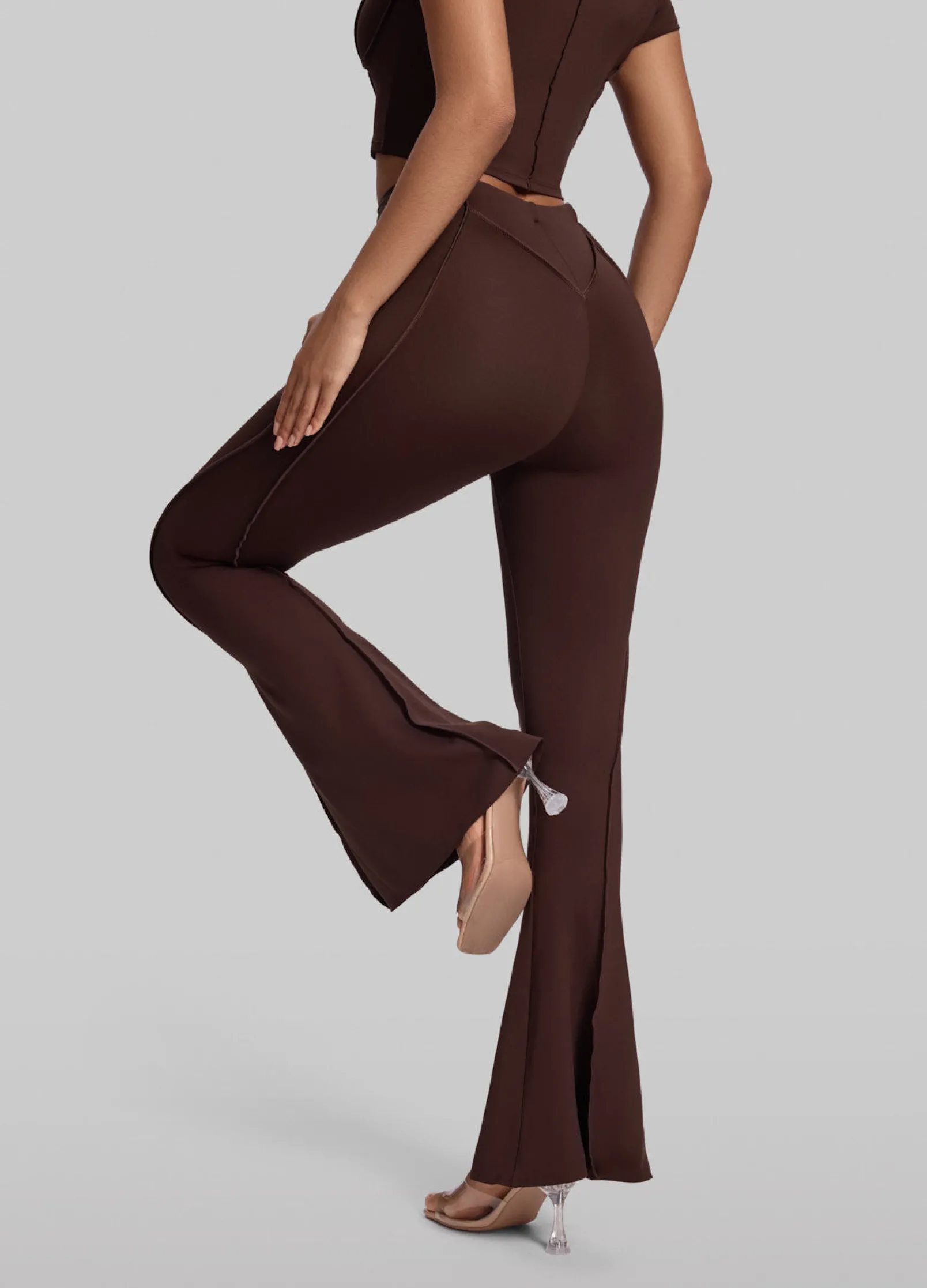 Flared Leggings mit Verlängerungseffekt