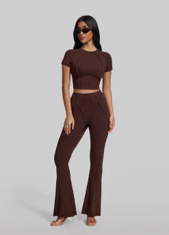 Flared Leggings mit Verlängerungseffekt
