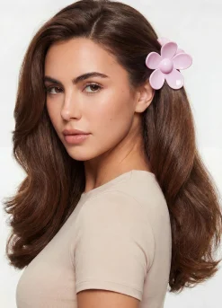 Flower-Shaped Hair Clip