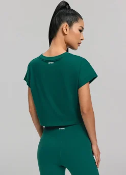Gekürztes Baumwoll-Shirt