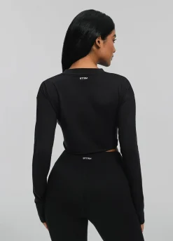 Gekürztes Langarmshirt