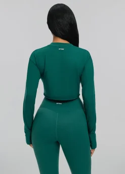 Gekürztes Langarmshirt