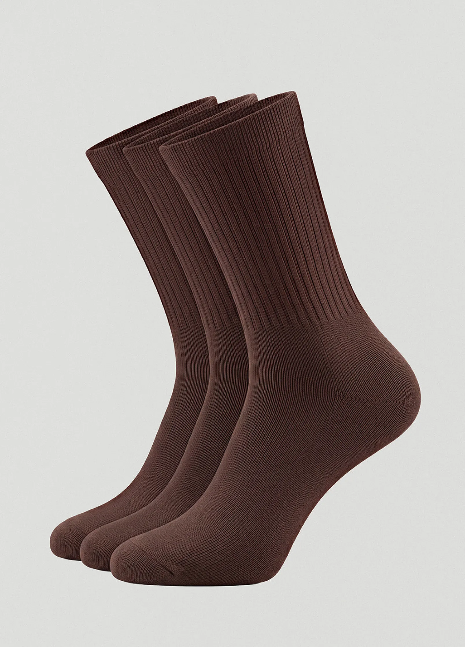Gerippte Unisex-Socken, 3er-Pack