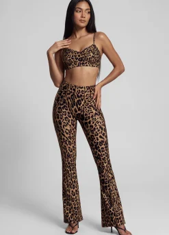 Golden Leopard Contour Stitch Bralette