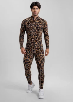 Golden Leopard Herosuit mit geschlossenem Rücken