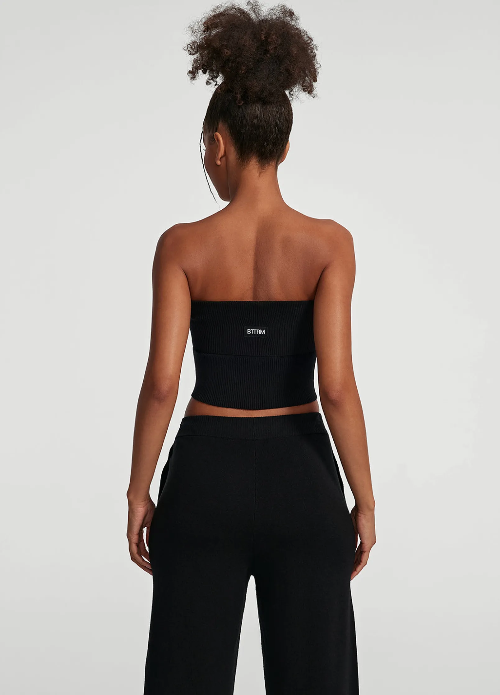 Grobstrick-Crop-Top