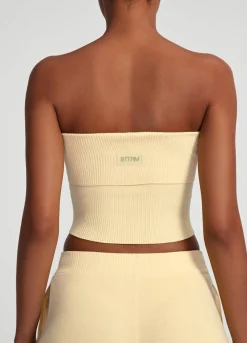 Grobstrick-Crop-Top