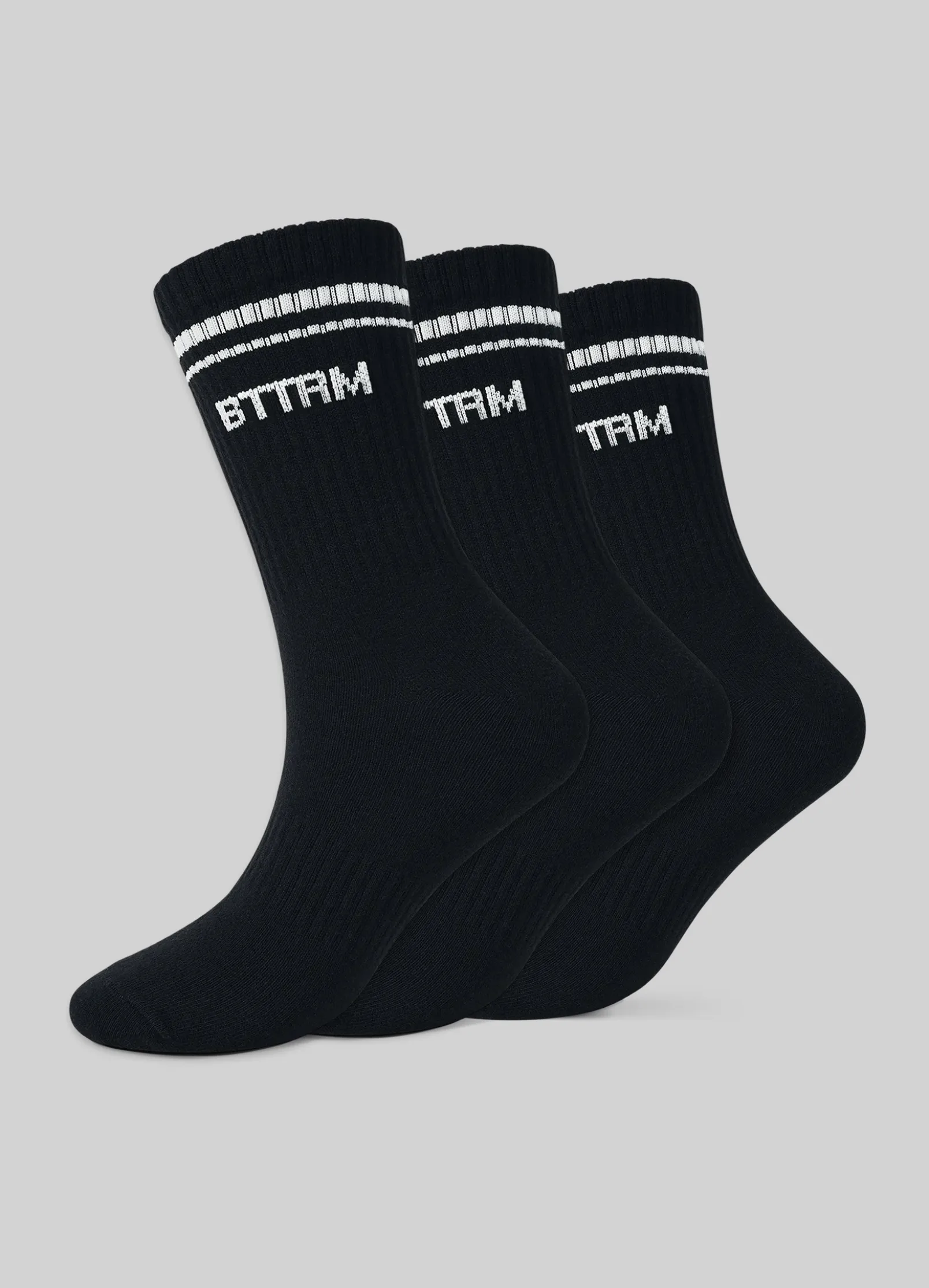Halbhohe Unisex-Socken – 3er-Pack