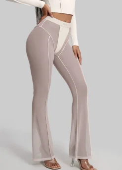 Halbtransparente Contour-Flared-Leggings