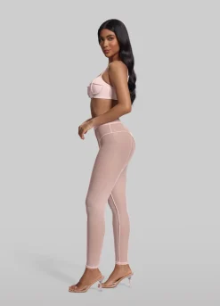 Halbtransparente High-Waist-Leggings
