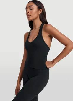 Halter-Top mit offenem Rücken
