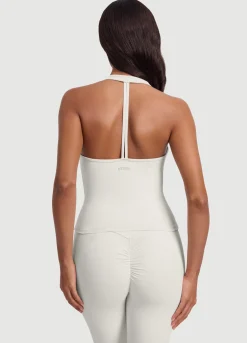 Halter-Top mit offenem Rücken