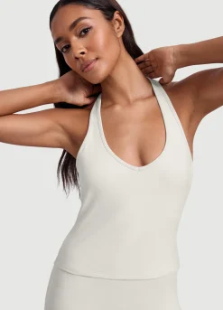 Halter-Top mit offenem Rücken