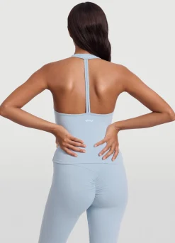 Halter-Top mit offenem Rücken