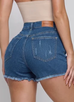 High Waist Denim Shorts