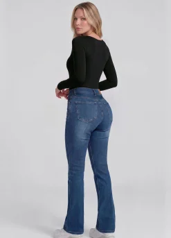 High Waist Flared Jeans