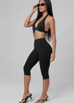 High-Waist Sculpt Capri-Leggings