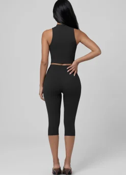 High-Waist Sculpt Capri-Leggings