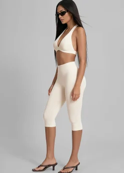 High-Waist Sculpt Capri-Leggings