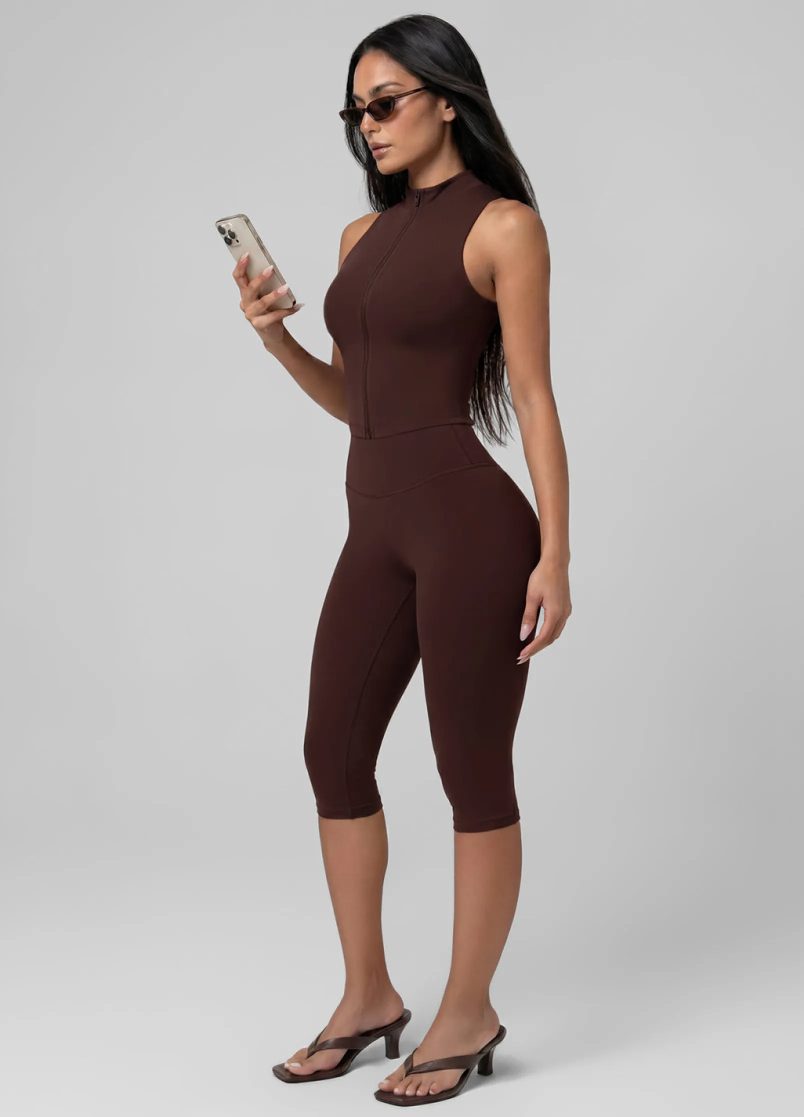 High-Waist Sculpt Capri-Leggings