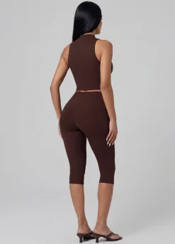 High-Waist Sculpt Capri-Leggings