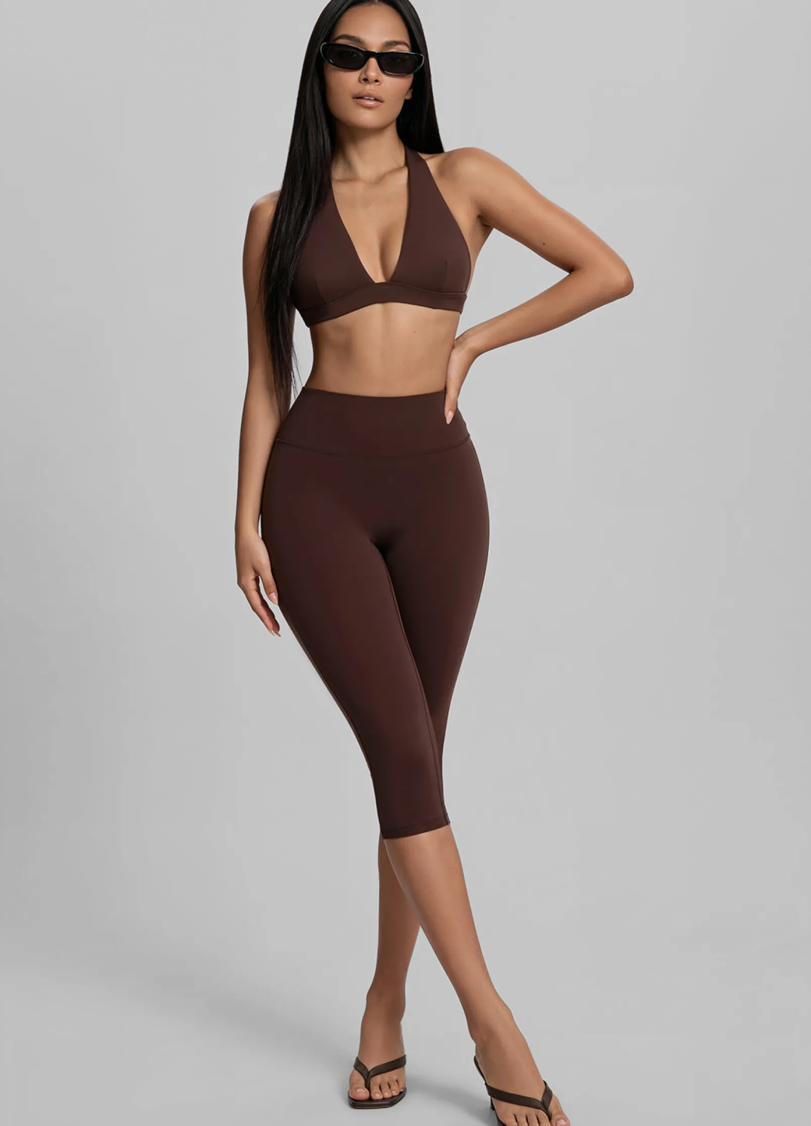 High-Waist Sculpt Capri-Leggings