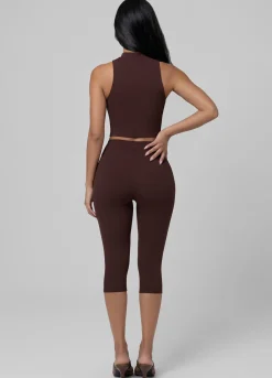 High-Waist Sculpt Capri-Leggings