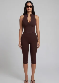 High-Waist Sculpt Capri-Leggings