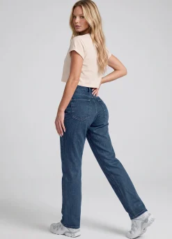 High Waist Straight Jeans