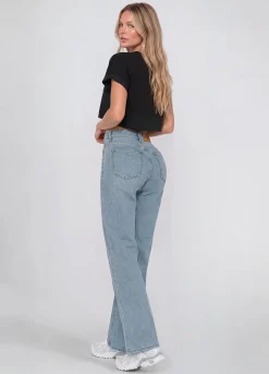 High Waist Straight Jeans