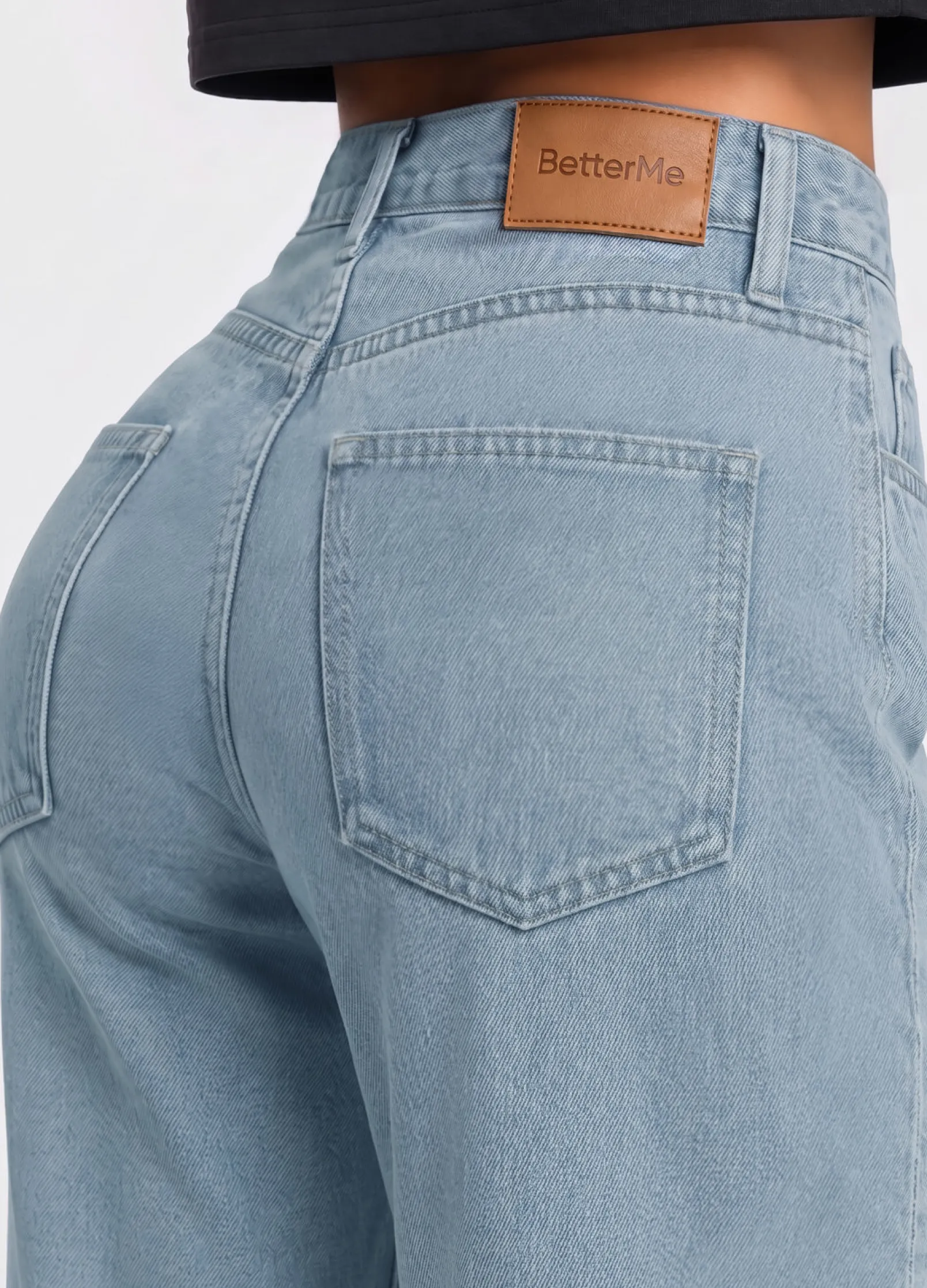 High Waist Straight Jeans